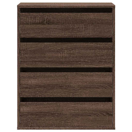 Cassettiera Angolo Rovere Marrone 60x41x76cm Legno Multistrato