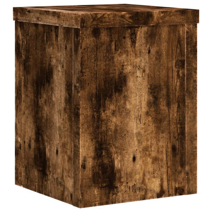 Supporti per Piante 2 pz Rovere 15x15x20 cm Legno Multistrato