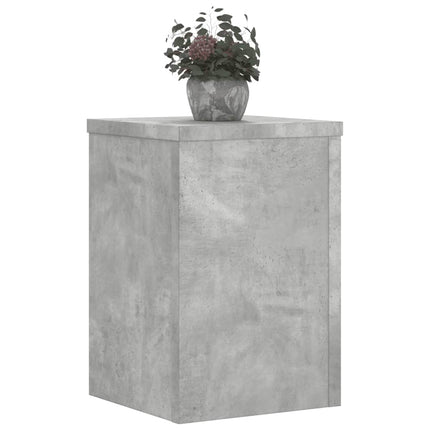 Supporti per Piante 2 pz Grigio 25x25x35 cm Legno Multistrato