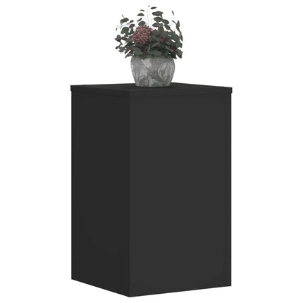 Supporti per Piante 2 pz Neri 30x30x50 cm Legno Multistrato