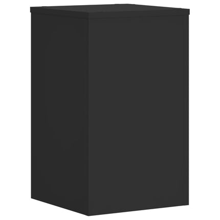 Supporti per Piante 2 pz Neri 30x30x50 cm Legno Multistrato