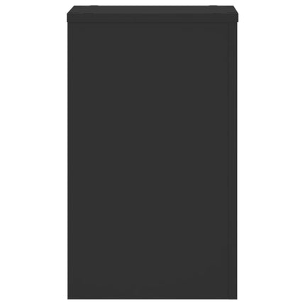 Supporti per Piante 2 pz Neri 30x30x50 cm Legno Multistrato