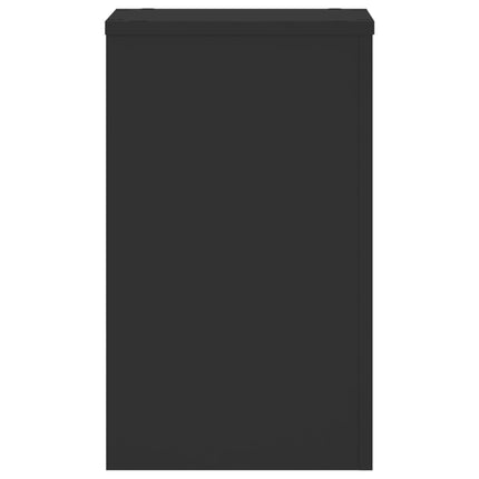 Supporti per Piante 2 pz Neri 30x30x50 cm Legno Multistrato