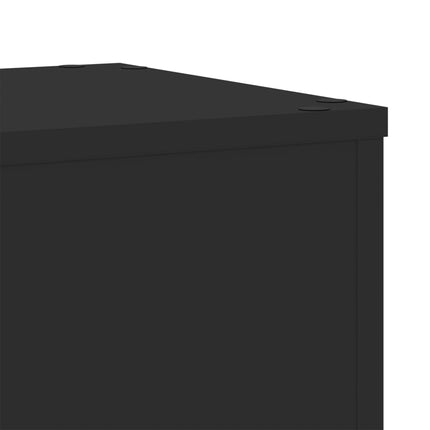 Supporti per Piante 2 pz Neri 30x30x50 cm Legno Multistrato