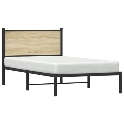 Giroletto senza Materaso in Metallo Rovere Sonoma 107x203 cm