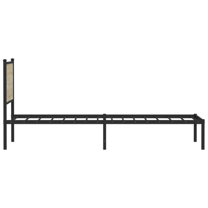 Giroletto senza Materaso in Metallo Rovere Sonoma 107x203 cm