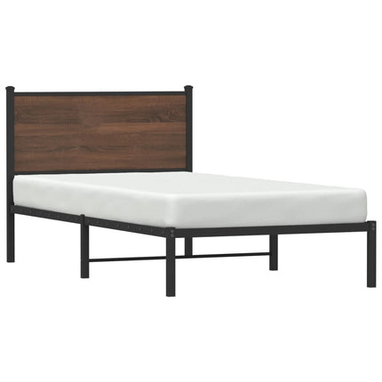 Giroletto senza Materasso in Metallo Rovere Marrone 107x203 cm