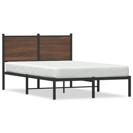 Giroletto senza Materasso in Metallo Rovere Marrone 120x190 cm