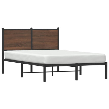Giroletto senza Materasso in Metallo Rovere Marrone 120x190 cm