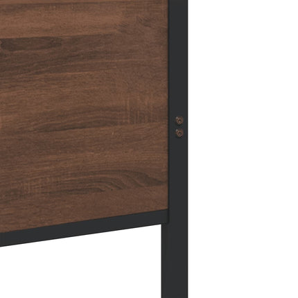 Giroletto senza Materasso in Metallo Rovere Marrone 90x190 cm