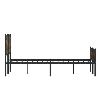 Giroletto senza Materaso in Metallo Rovere Fumo 137x190 cm