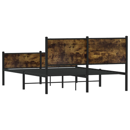 Giroletto senza Materaso in Metallo Rovere Fumo 137x190 cm