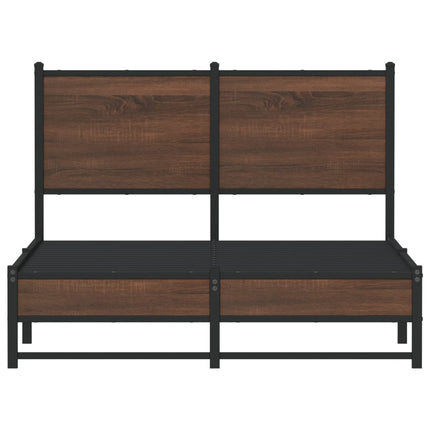 Giroletto senza Materasso in Metallo Rovere Marrone 120x190 cm