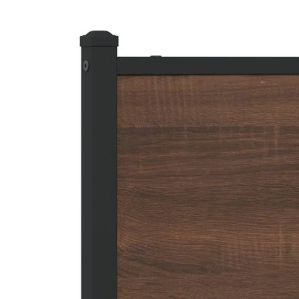 Giroletto senza Materasso in Metallo Rovere Marrone 120x190 cm