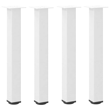 Gambe per Tavolino 4 pz Bianco 72-74 cm in Acciaio