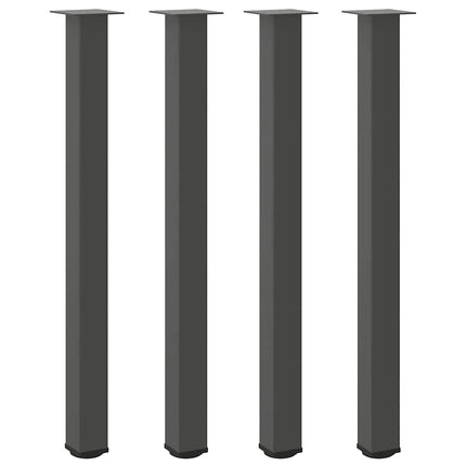 Gambe per Tavolino 4 pz Antracite 110-112 cm in Acciaio