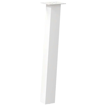 Gambe per Tavolino 4 pz Bianco 72 cm in Acciaio