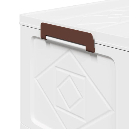 Scatola Portaoggetti con Ruote 3 Livelli 75 L 64x39,5x110,5 cm