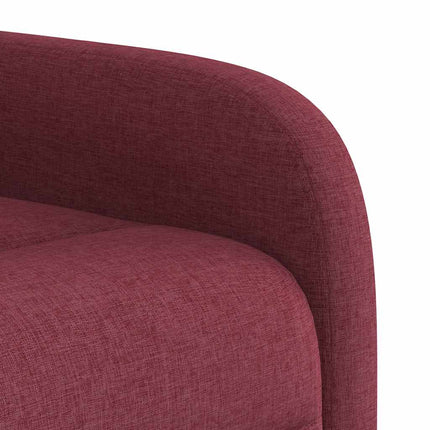 Poltrona Alzapersona Reclinabile Rosso Vino in Tessuto