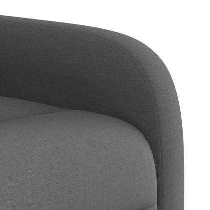 Poltrona Alzapersona Reclinabile Elettrica Grigio Scuro Tessuto