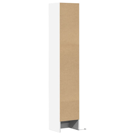 Credenza con LED Bianca 36x32,5x200 cm in Legno Multistrato