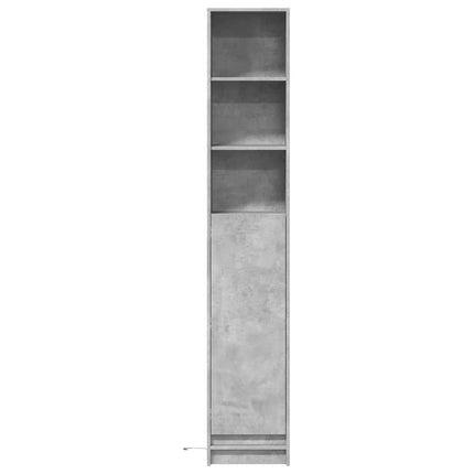 Credenza con LED Grigio Cemento 36x32,5x200cm Legno Multistrato