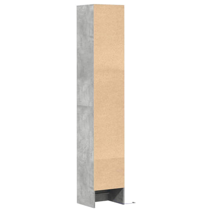Credenza con LED Grigio Cemento 36x32,5x200cm Legno Multistrato