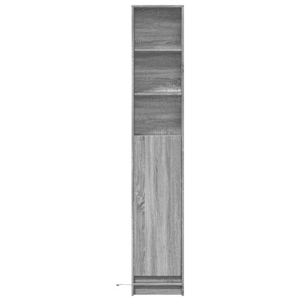 Credenza con LED Grigio Sonoma 36x32,5x200 cm Legno Multistrato