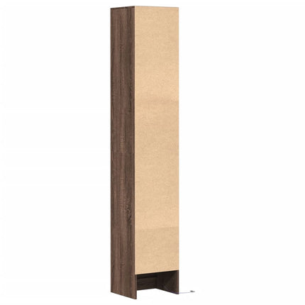 Credenza con LED Rovere Marrone 36x32,5x200cm Legno Multistrato
