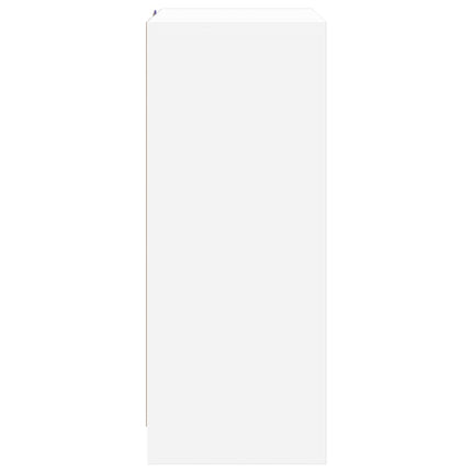 Credenza con LED Bianca 77x34x85 cm in Legno Multistrato