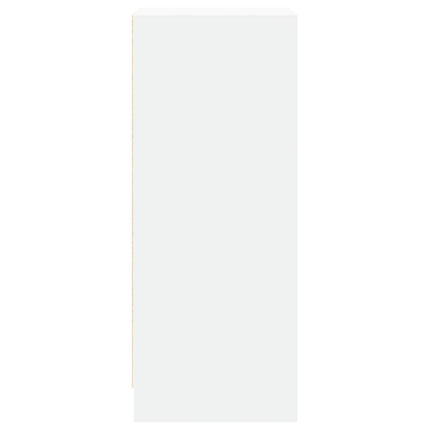 Credenza con LED Bianca 42,5x34x85 cm in Legno Multistrato