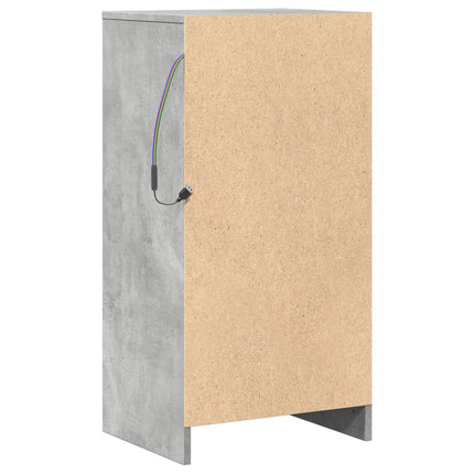 Credenza con LED Grigio Cemento 42,5x34x85 cm Legno Multistrato
