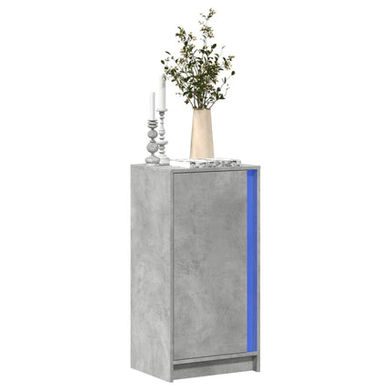 Credenza con LED Grigio Cemento 42,5x34x85 cm Legno Multistrato