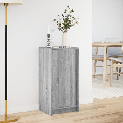 Credenza con LED Grigio Sonoma 42,5x34x85 cm Legno Multistrato