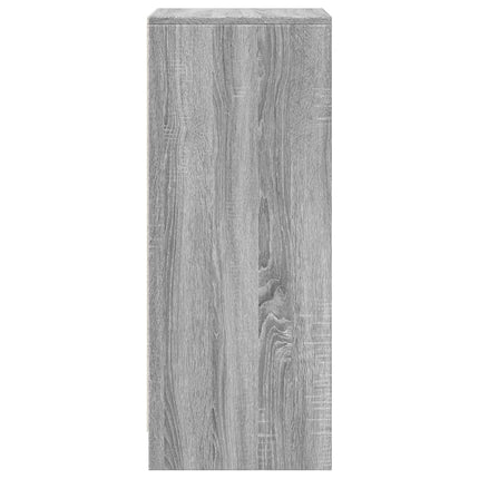 Credenza con LED Grigio Sonoma 42,5x34x85 cm Legno Multistrato