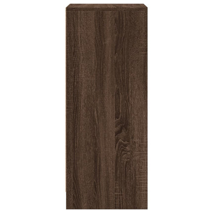 Credenza con LED Rovere Marrone 42,5x34x85 cm Legno Multistrato