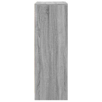 Credenza con LED Grigio Sonoma 77x34x100cm in Legno Multistrato