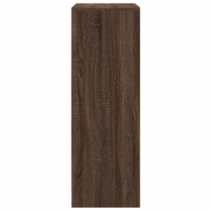 Credenza con LED Rovere Marrone 77x34x100 cm Legno Multistrato