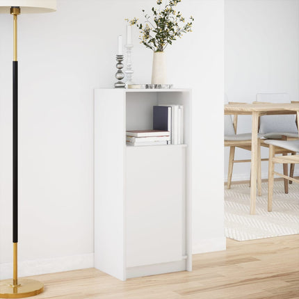 Credenza con LED Bianca 42,5x34x100 cm in Legno Multistrato
