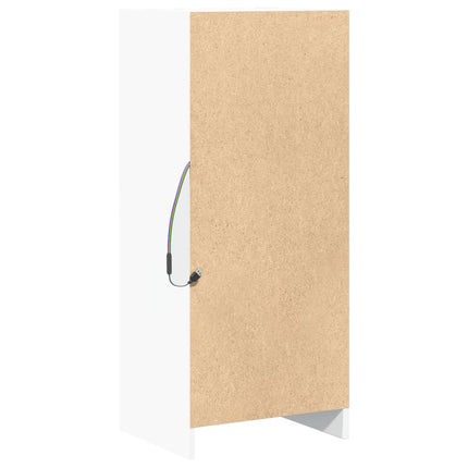 Credenza con LED Bianca 42,5x34x100 cm in Legno Multistrato
