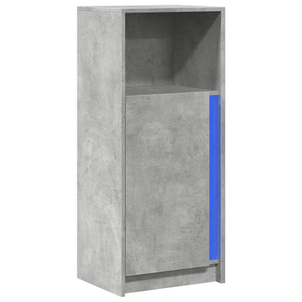 Credenza con LED Grigio Cemento 42,5x34x100cm Legno Multistrato