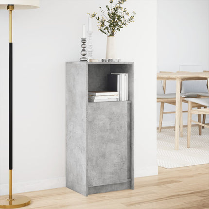 Credenza con LED Grigio Cemento 42,5x34x100cm Legno Multistrato