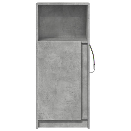 Credenza con LED Grigio Cemento 42,5x34x100cm Legno Multistrato