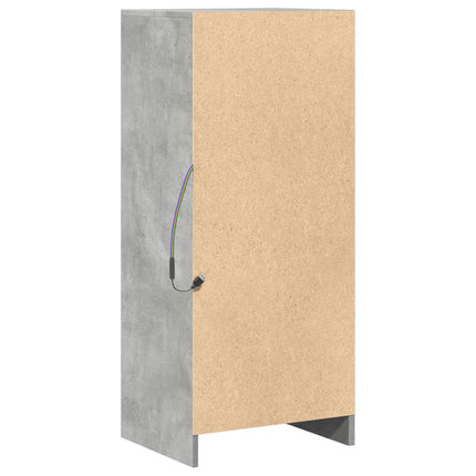 Credenza con LED Grigio Cemento 42,5x34x100cm Legno Multistrato