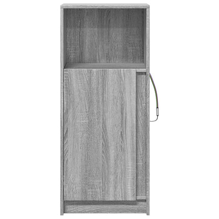 Credenza con LED Grigio Sonoma 42,5x34x100 cm Legno Multistrato