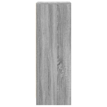 Credenza con LED Grigio Sonoma 42,5x34x100 cm Legno Multistrato
