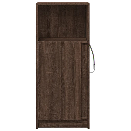 Credenza con LED Rovere Marrone 42,5x34x100cm Legno Multistrato
