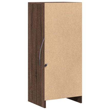 Credenza con LED Rovere Marrone 42,5x34x100cm Legno Multistrato