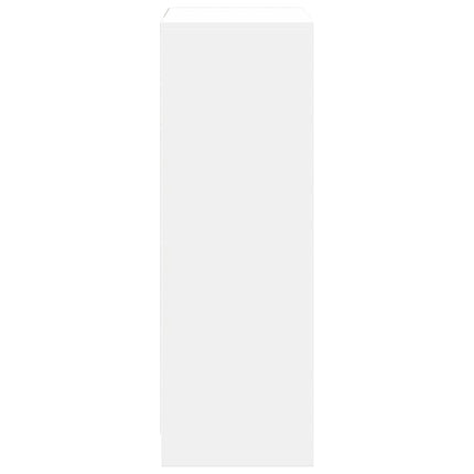 Credenza con LED Bianca 72x34x100 cm in Legno Multistrato