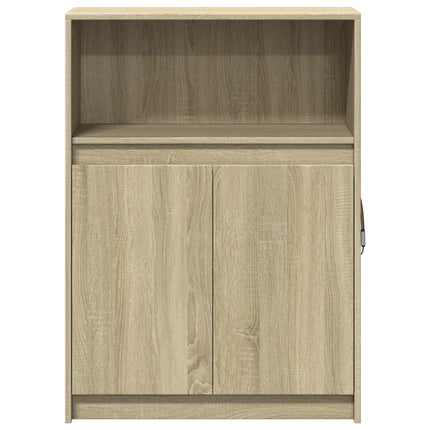 Credenza con LED Rovere Sonoma 72x34x100cm in Legno Multistrato